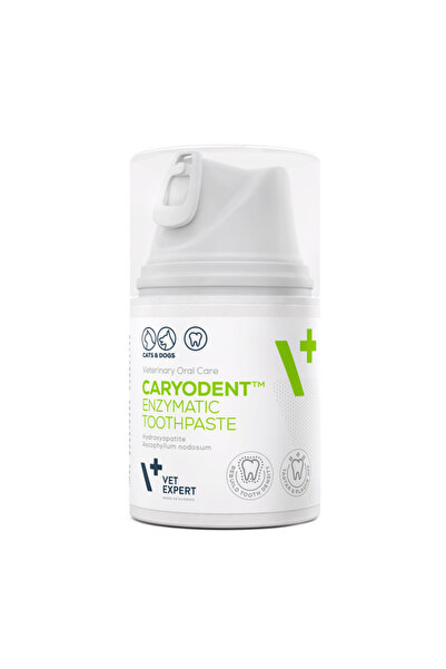 vet expert Pasta de dinti enzimatica pentru caini si pisici Caryodent, 50 ml