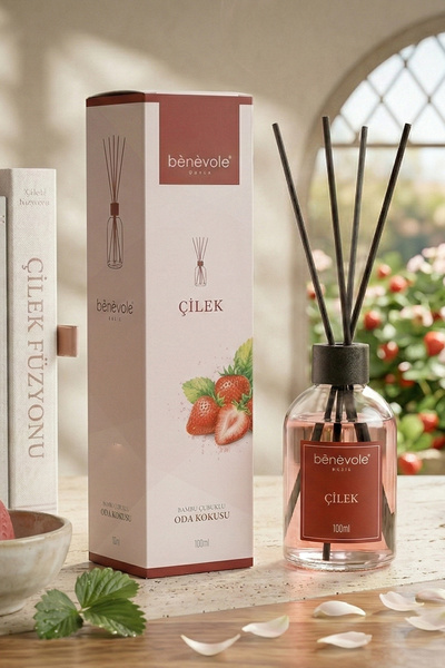 Benevole Çilek Bambu Çubuklu Oda Kokusu 100 ml | Çilek, Ahududu ve Yasemin - ...