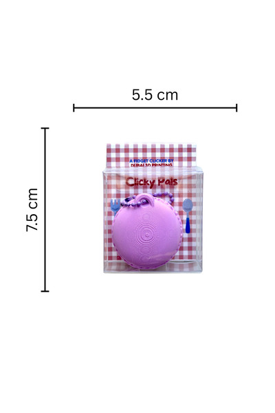 DUBAI 3D PRINTING 3D Printed Macaron Clicker - Mechanical Switch Sensory Gadget & Focus Tool (Made in UAE)