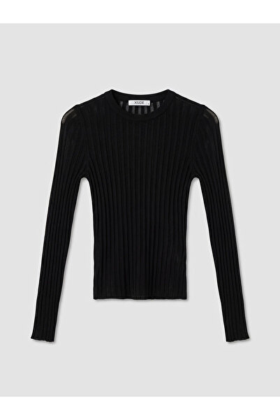 LC Waikiki Peak New Season Crew Neck Corded Fabric Women's Knitwear Sweater