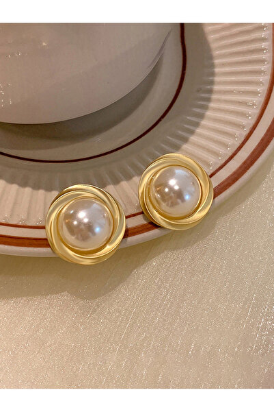 Take Two By Styli Faux Pearl Stud Earrings