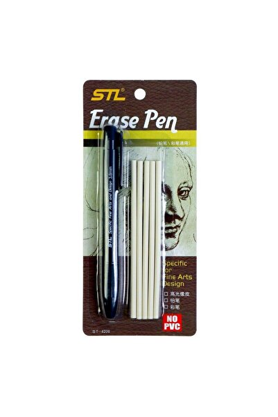gebzeli STL 3,8mm Kalem Silgi Seti Kalem+5 adet yedek silgi