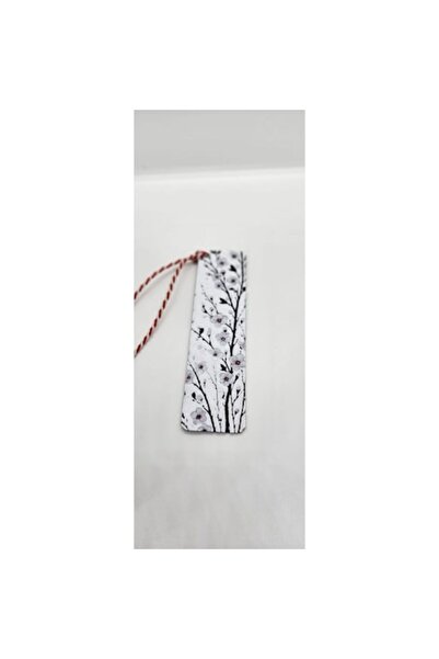 OEM 3D Printed Bookmark with White and Pink Flowers