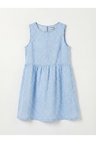 LC Waikiki Rochie pentru fete Özmarka Noul Sezon guler rotund imprimeu floral