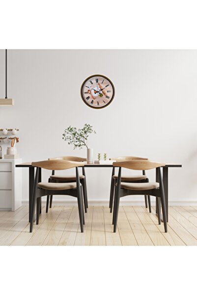 Leyaton Rustic Bakery Kitchen Brown 36 cm Wall Clock Rvryt-Rs345