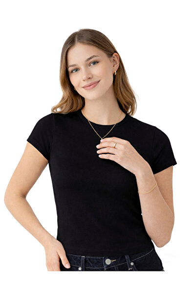 Abruzzo Short Sleeve Crew Neck Body Ultra Soft Basic Daily Wear