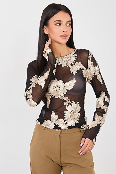 Italy Moda Italy Moda elegant blouse, with Patterned