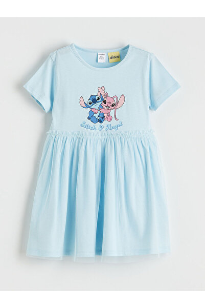 LC Waikiki Özmarka Noul sezon Stitch și Angela cu imprimeu Elibse cu volane p...