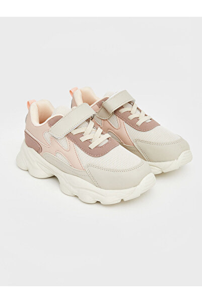 LC Waikiki Vizyon New Season Lace-Up and Velcro Girls' Sports Shoes