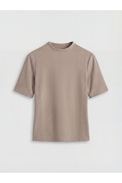 LC Waikiki Γυναικείο μπλουζάκι Özmarka New Season ψηλός λαιμός