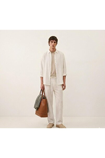 Weyeze Men's Muslin Long Sleeve Shirt & Pants Set Summer Casual Fit 2-Piece T...