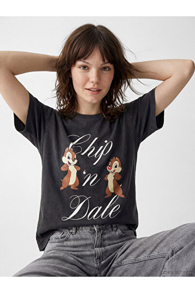 LC Waikiki Дамска тениска с принт на Чип и Дейл от Özmarka за новия сезон с в...