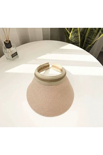 Trend Şapka 14398 Καπέλο με γείσο από ψάθα σε σχήμα πούδρας