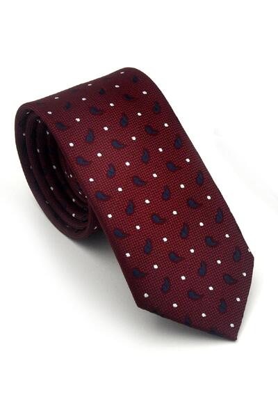 Gaffy Bela Mornarsko Plava Sa deznom Bordo Crvena tkana tkanina Maramica Slim...