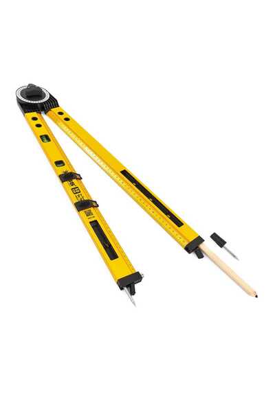 SGS Sgs1708 Alüminyum Gövdeli Gönye Açı Ölçer Su Terazisi 50 Cm