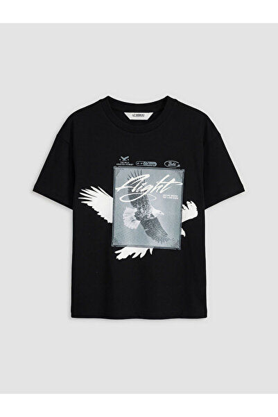 LC Waikiki Peak New Season Crew Neck Printed Boys' T-Shirt