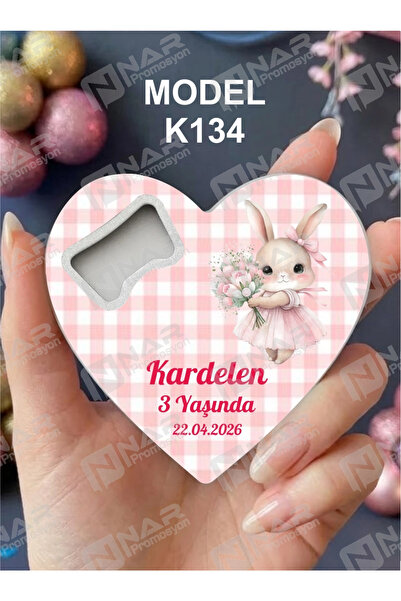 Nar Promosyon Kalp Açacak Magnet 40 Adet - Ambalaj Hediye - Kalp,Balon,Ayak,D...