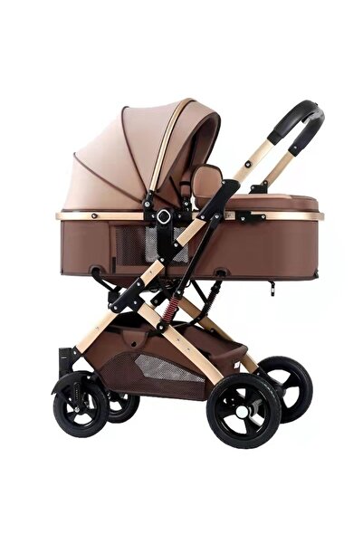 ZanaCasei Cărucior pliabil pentru bebeluși, ușor, cu suspensie pe roți, 0–36 ...