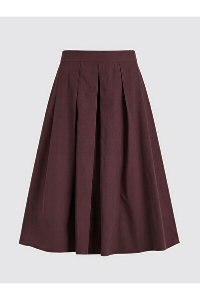 LC Waikiki Peak New Season Flared Skirt with Zipper at the Waist