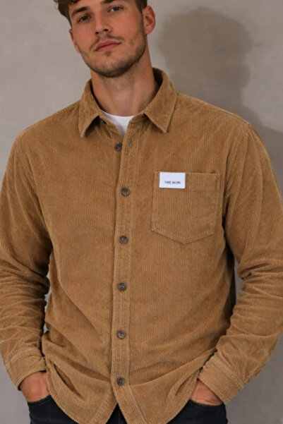 The Robi Brown Corded Fabric Velvet Men's Jacket