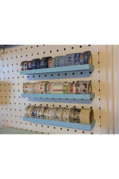 DU&ER Washi Tape Organizer Pegboard Wall Board Organizer Rack – Tape Holder S...