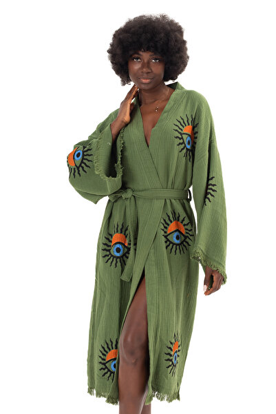 Denizli Kimono 100% قطن موسلين كيمونو، قفطان جونس جوي مطبوع، كيمونو، ملابس من...