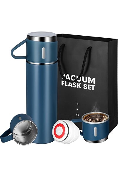 Primo حراري مع أكواب، زجاجة ماء معزولة من الفولاذ المقاوم للصدأ سعة 500 مل، (...