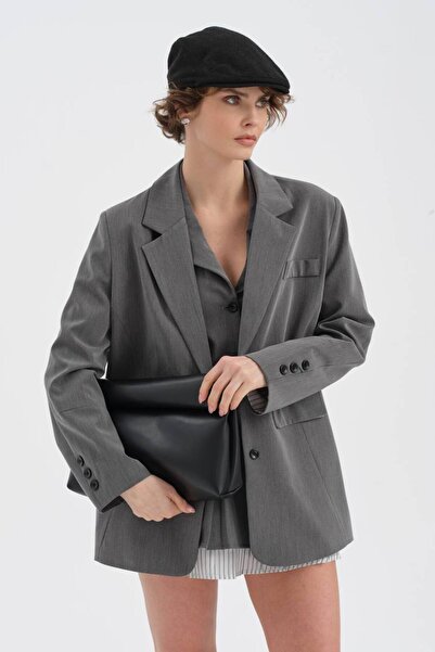 tw3 Γυναικείο σακάκι blazer C Ριγέ Fabric A Με φόδρα Design