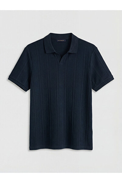 LC Waikiki Tricou pentru bărbați cu guler polo bleumarin