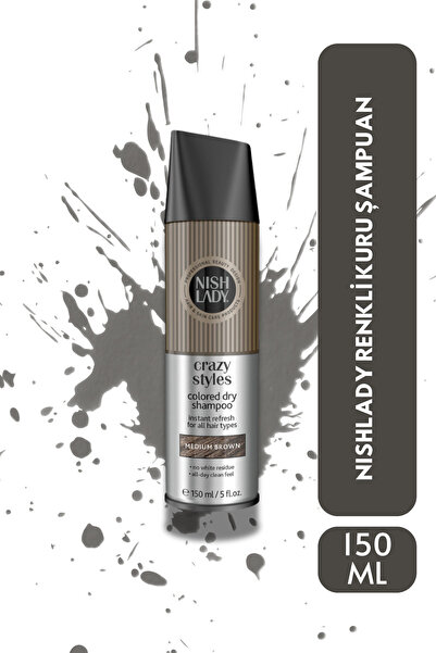 NISHLADY RENKLİ KURU ŞAMPUAN ORTA KAHVE (150 ML)