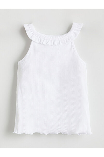 LC Waikiki Peak New Season Peter Pan collar Corded Fabric Girls' Athlete