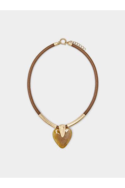 PARFOIS Kalp Charm'lı Kordon Kolye