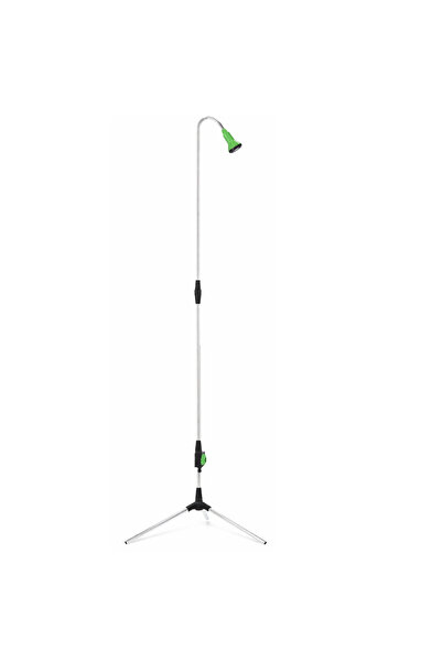 SERSIMO Tripod garden shower with hose connection, adjustable, for outdoor us...