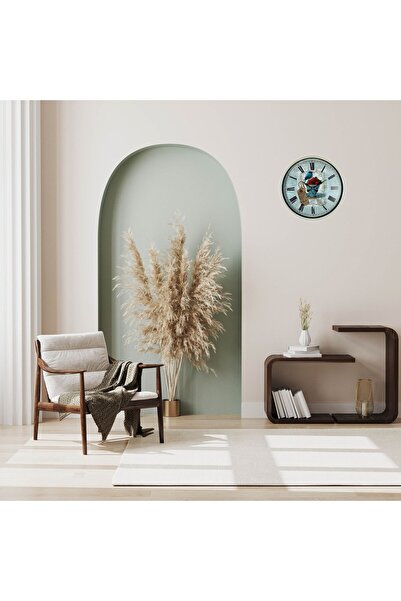 Leyaton Cream 36 cm Paris Strawberry Bird Wall Clock Lwlhm-Ytrs345