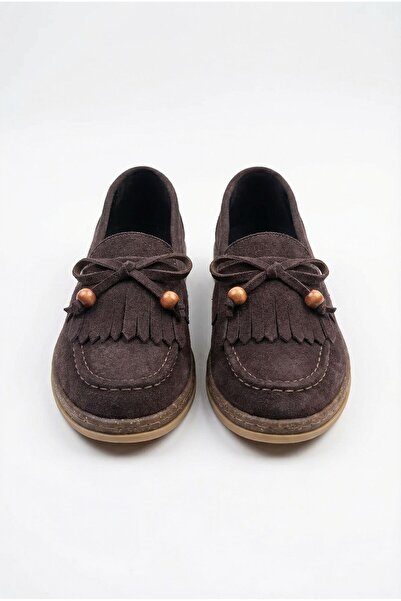 Adım Dünyası Pantofi de damă cu ciucuri cu șireturi loafers confortabili de z...