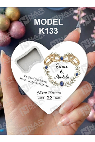 Nar Promosyon Kalp Açacak Magnet 40 Adet - Ambalaj Hediye - Kalp,Balon,Ayak,D...