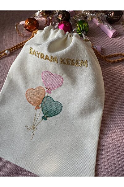 efecco Kişiye Özel Nakışlı Harçlık kesesi/Bayram kesesi