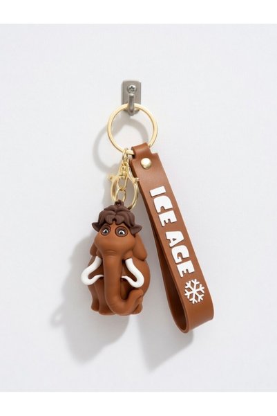 DREAMIOGIFTANDBOX Buz Devri Ice Age Manny Mamut Anahtarlık 3D Silikon Figür Ç...
