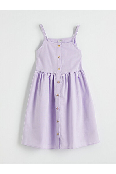 LC Waikiki Rochie pentru fete Özmarka Noul Sezon decolteu pătrat cu bretele d...