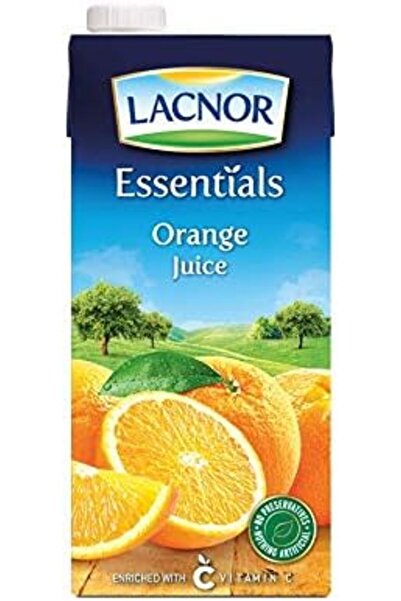Lacnor - عصير برتقال إسينشالز - 1 لتر (عبوة من 12)