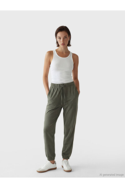 LC Waikiki Γυναικεία αθλητικά παντελόνια Jogger με ελαστική μέση, ολοκαίνουργ...