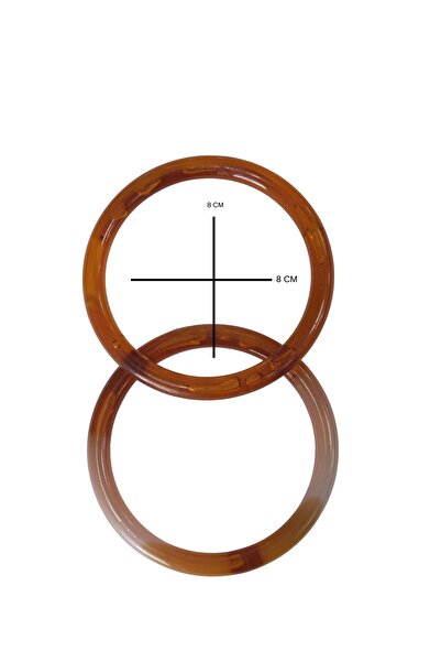 MarifetDükkan Round Plastic Bowl Bag Sapi / 2 Pieces