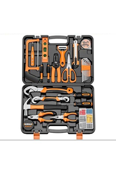 huitich طقم أدوات يدوية منزلية مطور مكون من 100 قطعة (برتقالي/أسود)