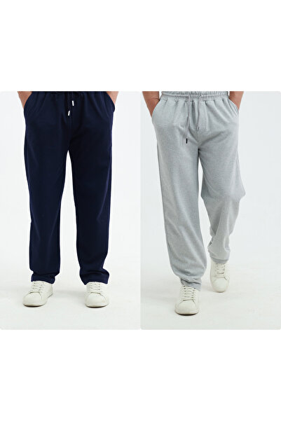 KİMSE GÖRMEDEN Men's Unisex Sweatpants with Piping, 2-Piece Set, 2 Pieces, Co...