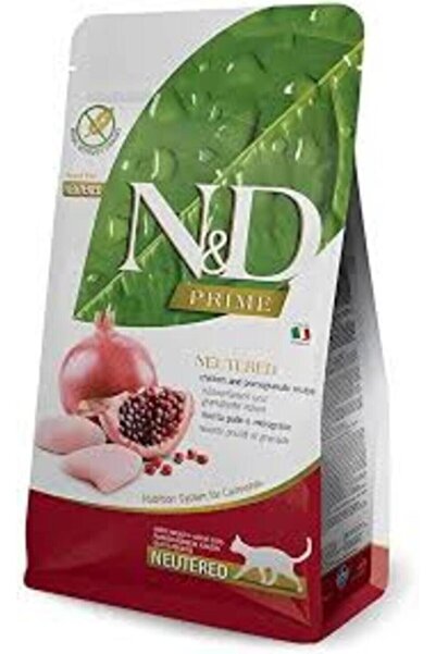 N&D Prime Tahılsız Tavuklu & Narlı Kısırlaştırılmış Kedi Maması 5 kg : 06.26