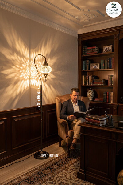 ZEM ARİS HEDİYELİK El Yapımı Otantik Mozaik Dekoratif Modern Lambader Büyük C...