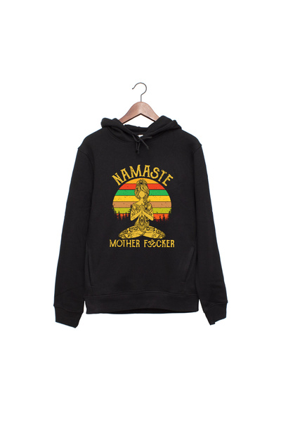 Kartier Hanorac negru unisex Namaste