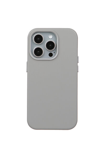 Casen iPhone 14 Pro Uyumlu Vegan Deri Gizli MagSafe Kılıf Beyaz Renk Premium ...
