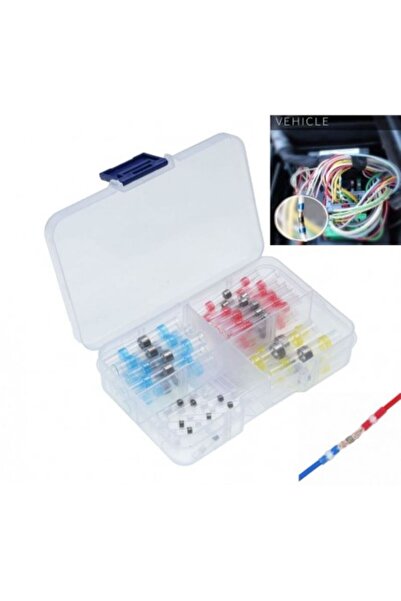 SimpluAcasa SET 50X Conectori Termocontractabili cu Inel de Cositor Waterproo...