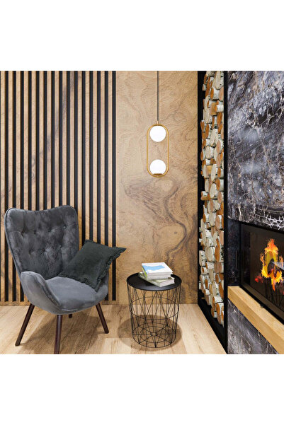 RFAN Pendant, Model ZM83, with Shade, 2 x E14, Adjustable Height, Gold